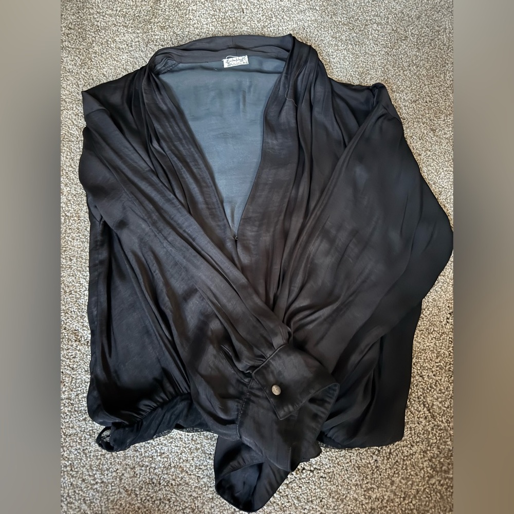 Intimately Free People Flowy Long Sleeve Blouse